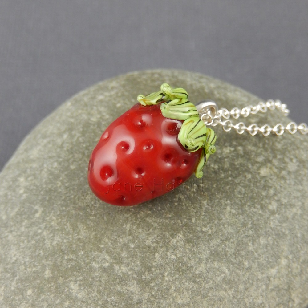 Great British Strawberry pendant